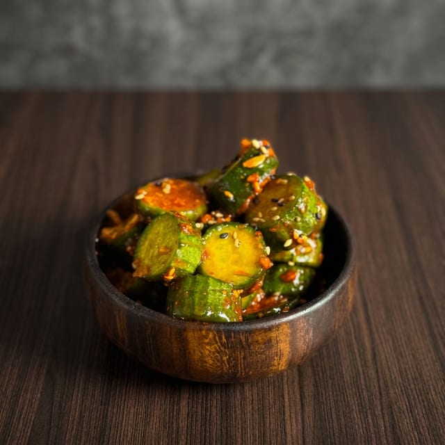 Crispy Garlic Cucumber.
